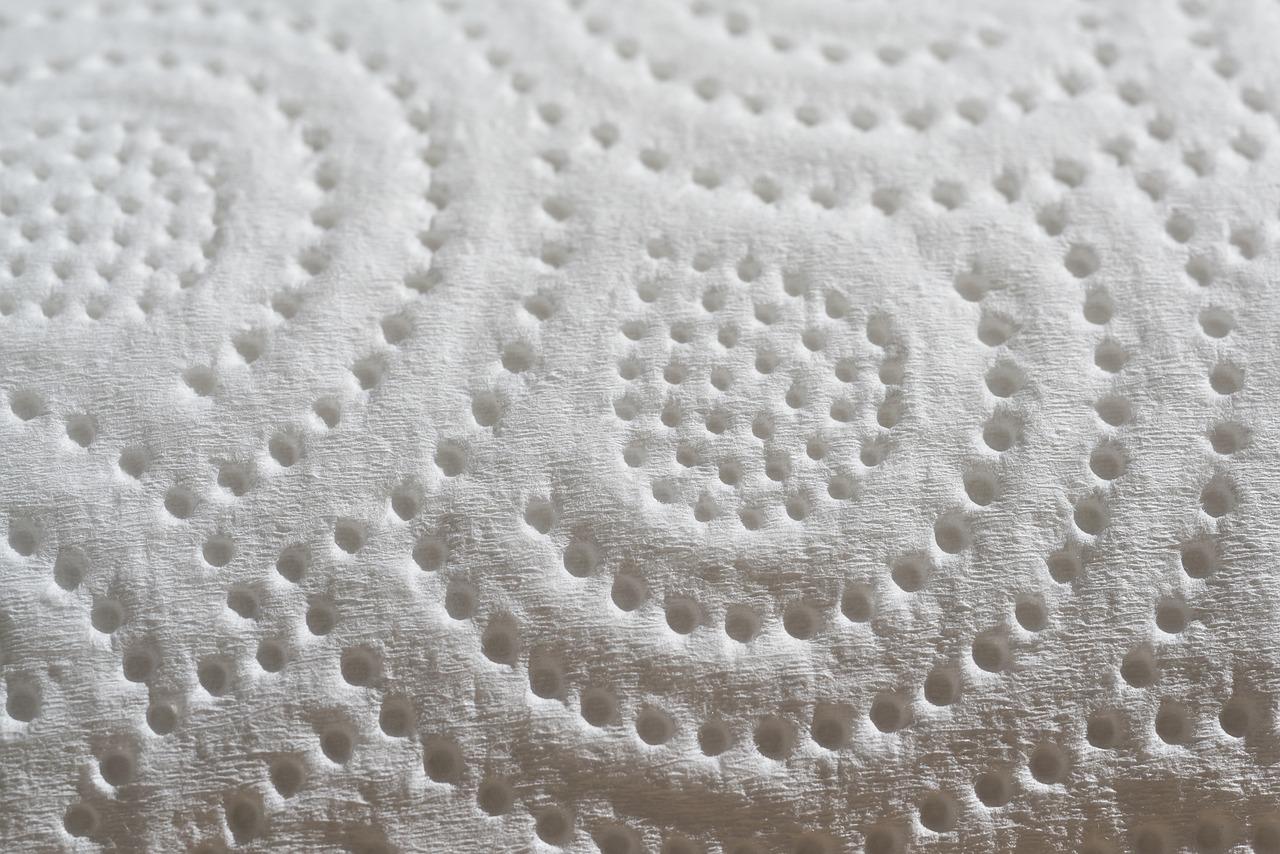 close up image of paper towel