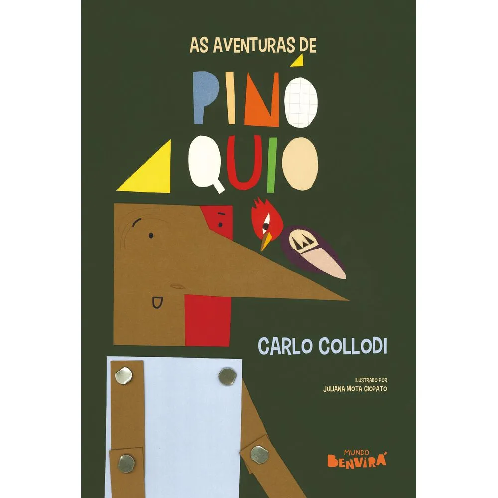 Dia do Contador de Histórias: capa do livro as aventuras de pinóquio