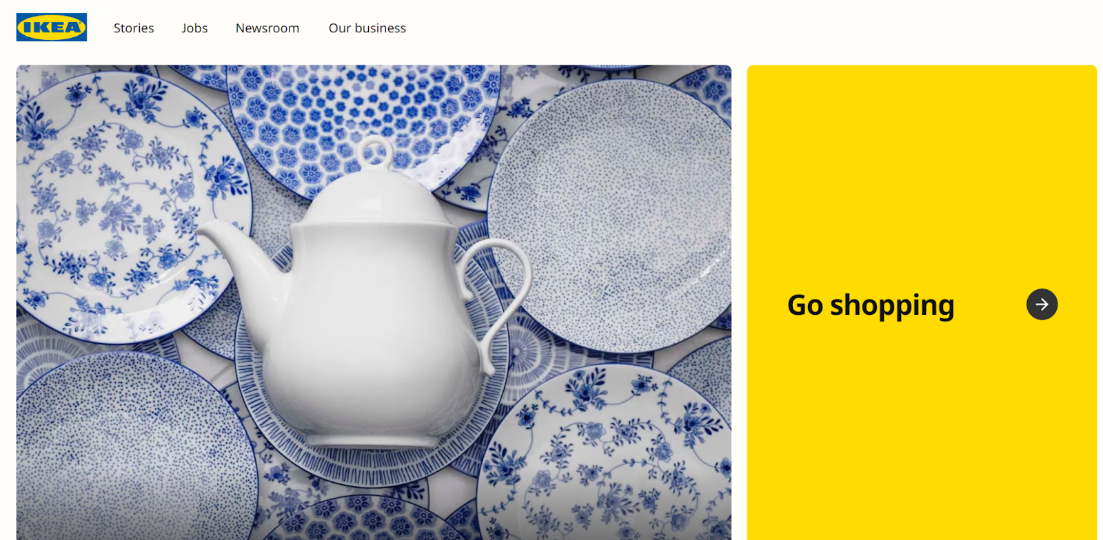 IKEA home page