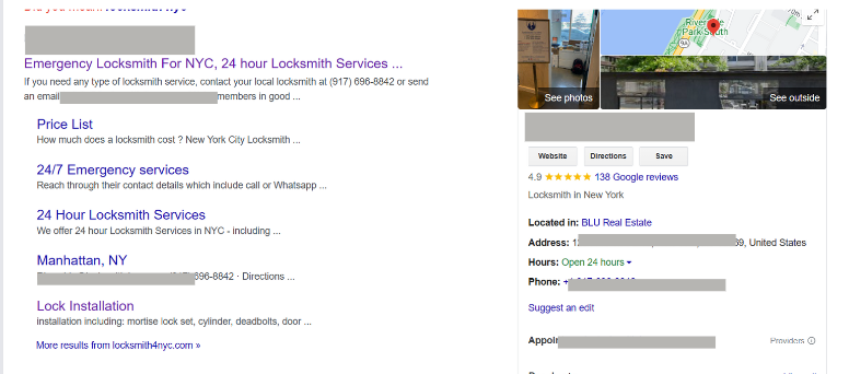 Set up Google My Business for Locksmith Service