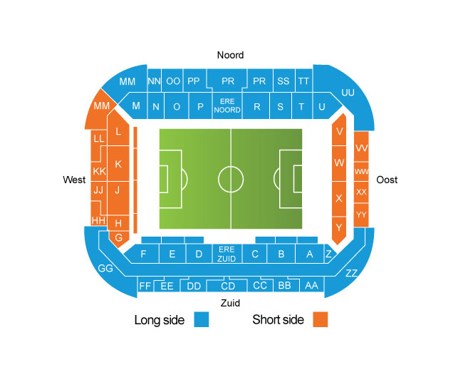 Philips Stadion Seating Plan