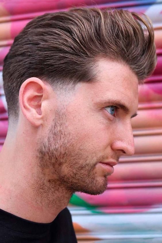 Cool haircuts: Picture of a guy rocking  the textured pomp look