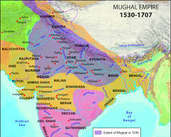 Mapa del Imperio mogol