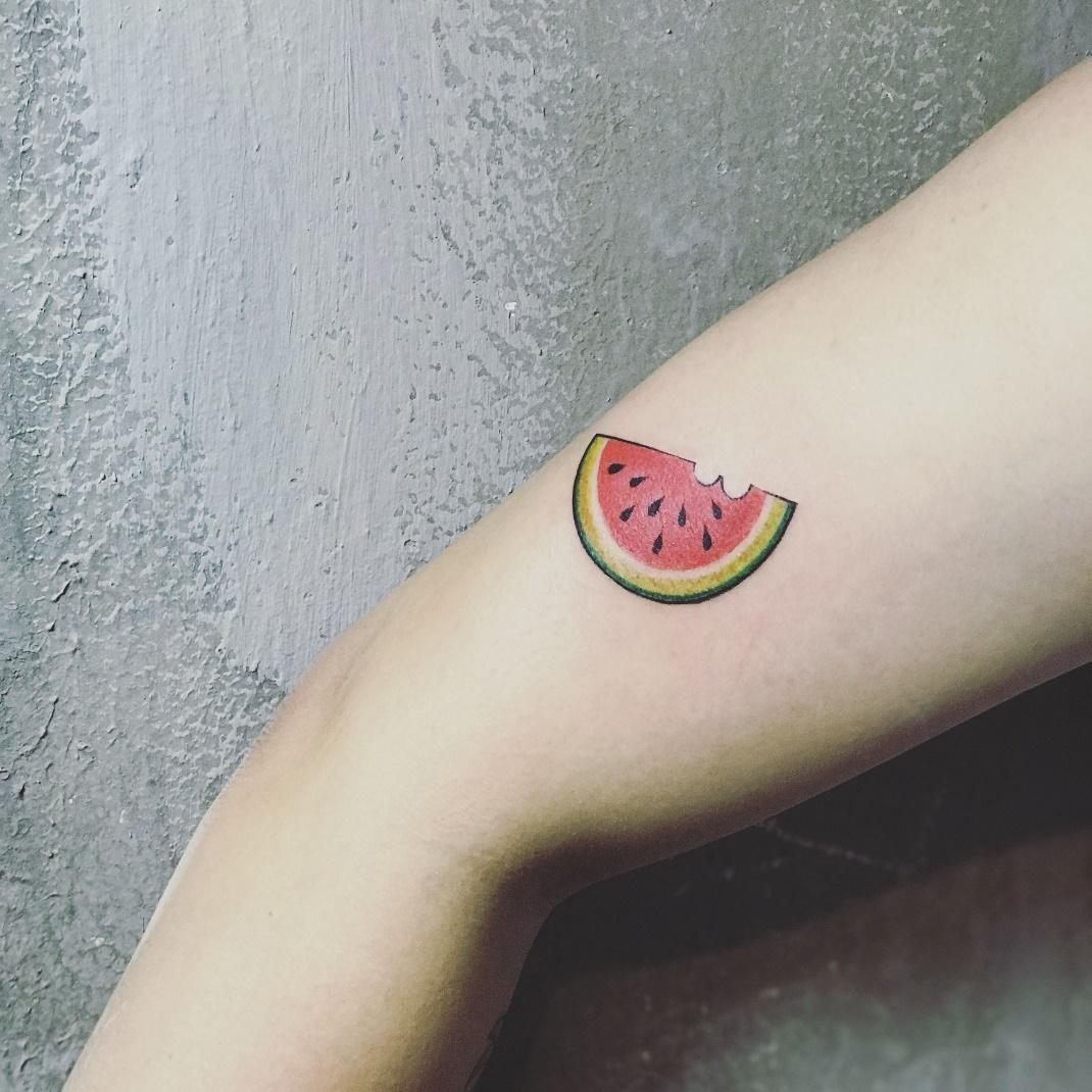 watermelon tattoo | Watermelon tattoo, Small tattoos, Mini tattoos