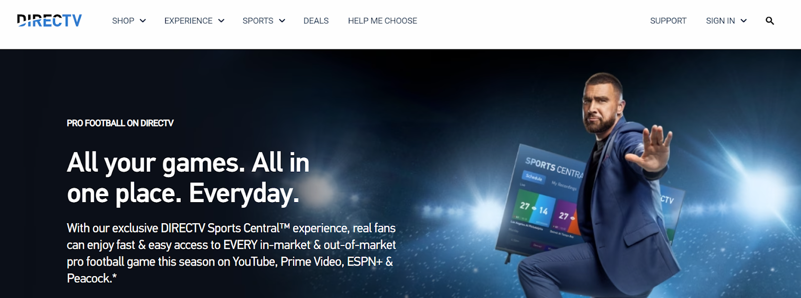 DIRECTV STREAM is where you can catch in-market and out of market games
