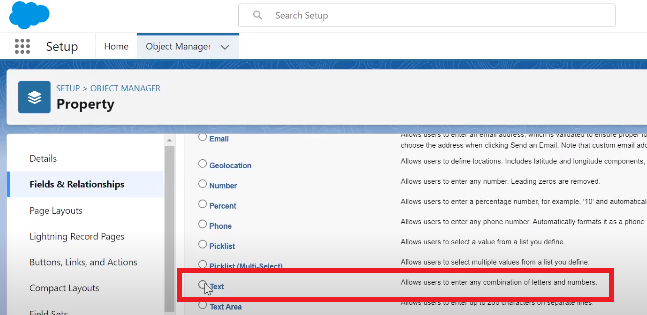 Step 2: Configure an Address custom field on the Property object  