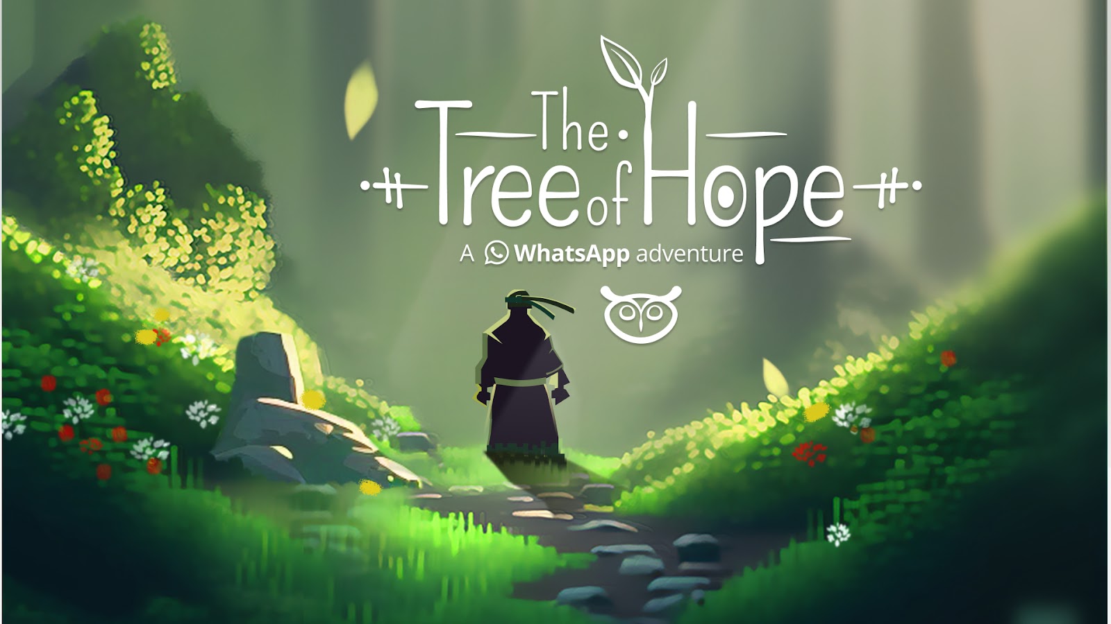 Tree of Hope WhatsApp game by charles. Image of EcoNinja standing in a forest