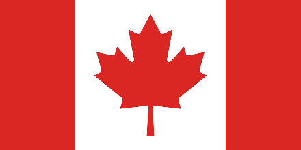 A red maple leaf on a white background

Description automatically generated