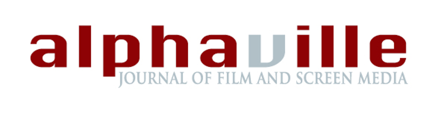 A logo for the journal Alphaville, which has the big word alphaville and 'Journal of Film and Screen' under it.