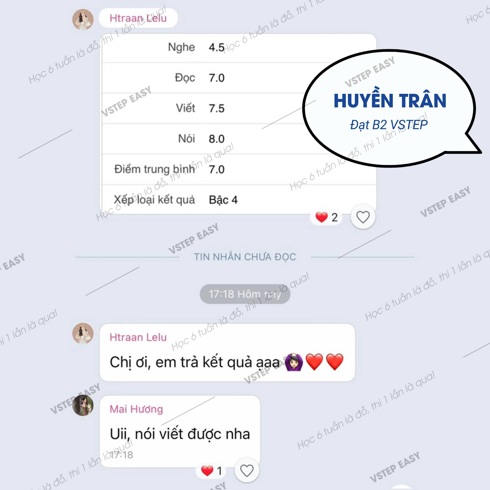 Học viên xuất sắc của VSTEP EASY - Huyền Trân đạt B2 VSTEP