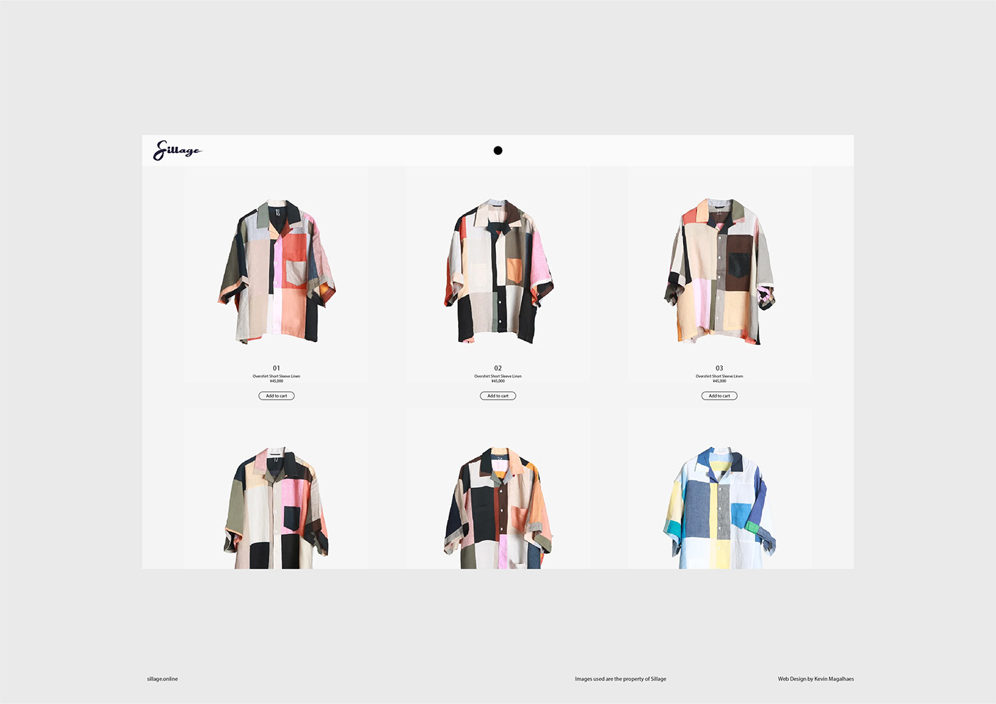 Web design UX Clothing japanese minimal modern color shop designer tokyo Fashion  block