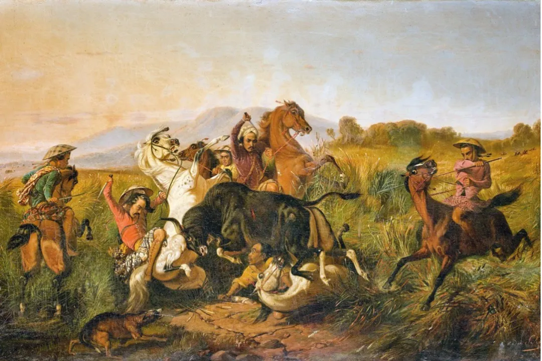 Lukisan terkenal di Indonesia, The Bull Hunt