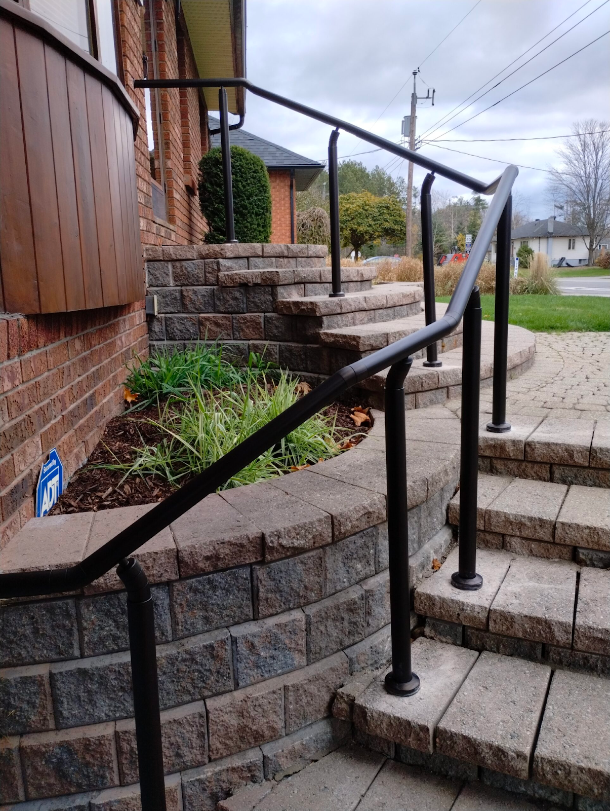 Exterior Handrails: Use Brick, Stone, or Concrete