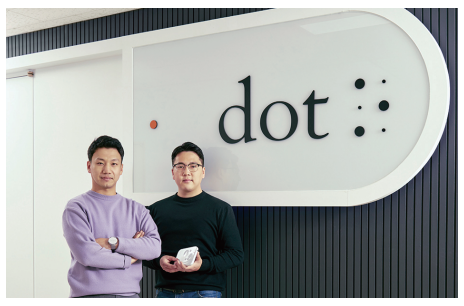 Image of Dot Inc.'s CEO Kim Ju Yoon(Eric) and CBDO Sung Ki Kwang