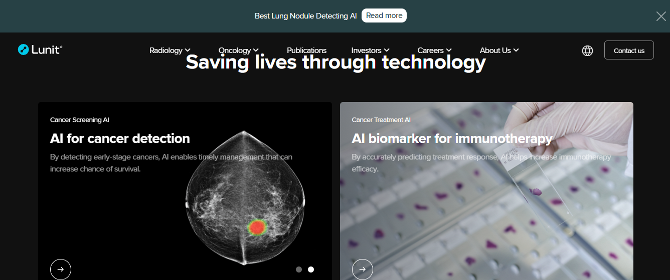 Lunit AI Medical imaging app