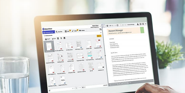Image showing DocuWare as document workflow software