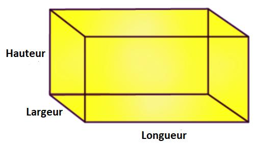 Volume prisme droit à base rectangulaire