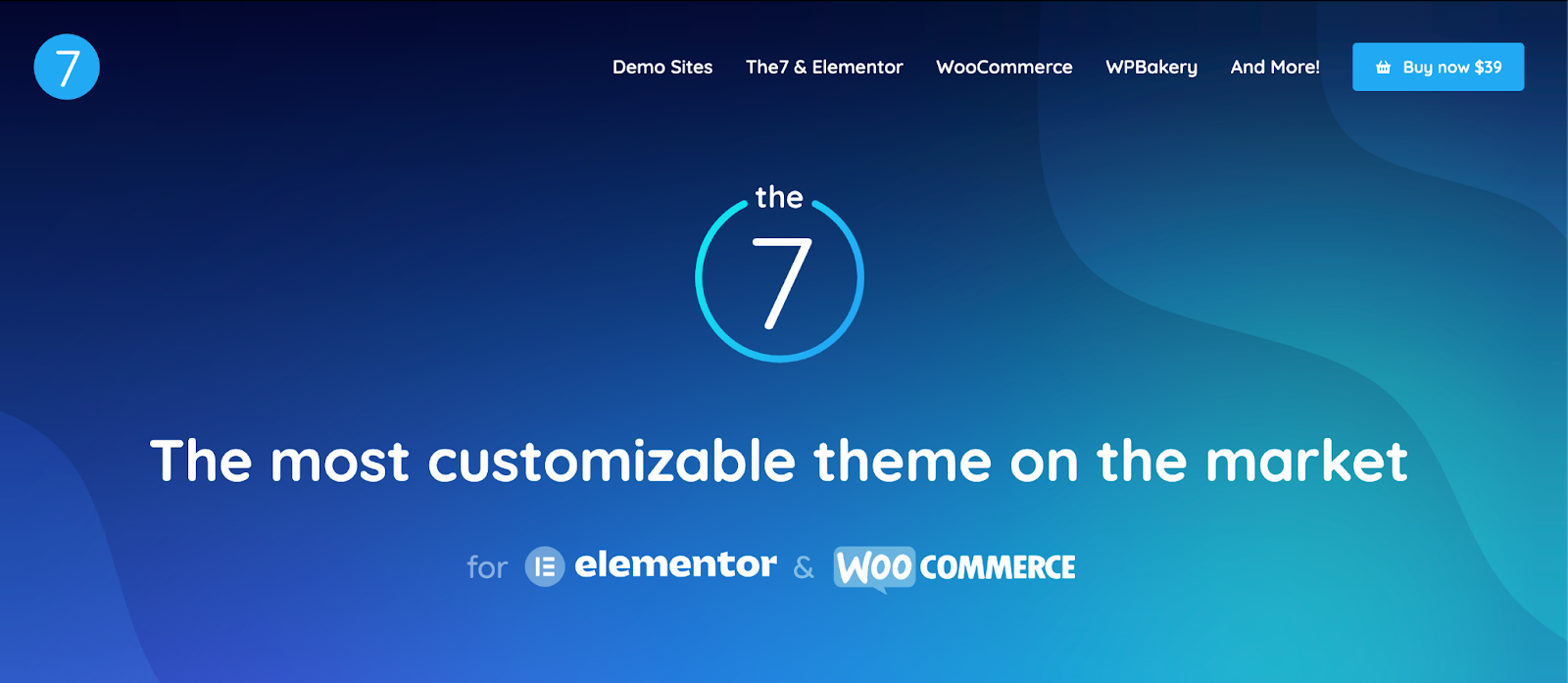 best wordpress event themes, The7