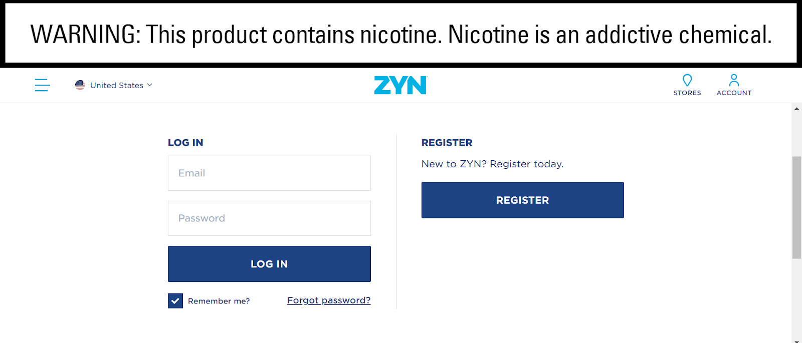 ZYN Rewards Login