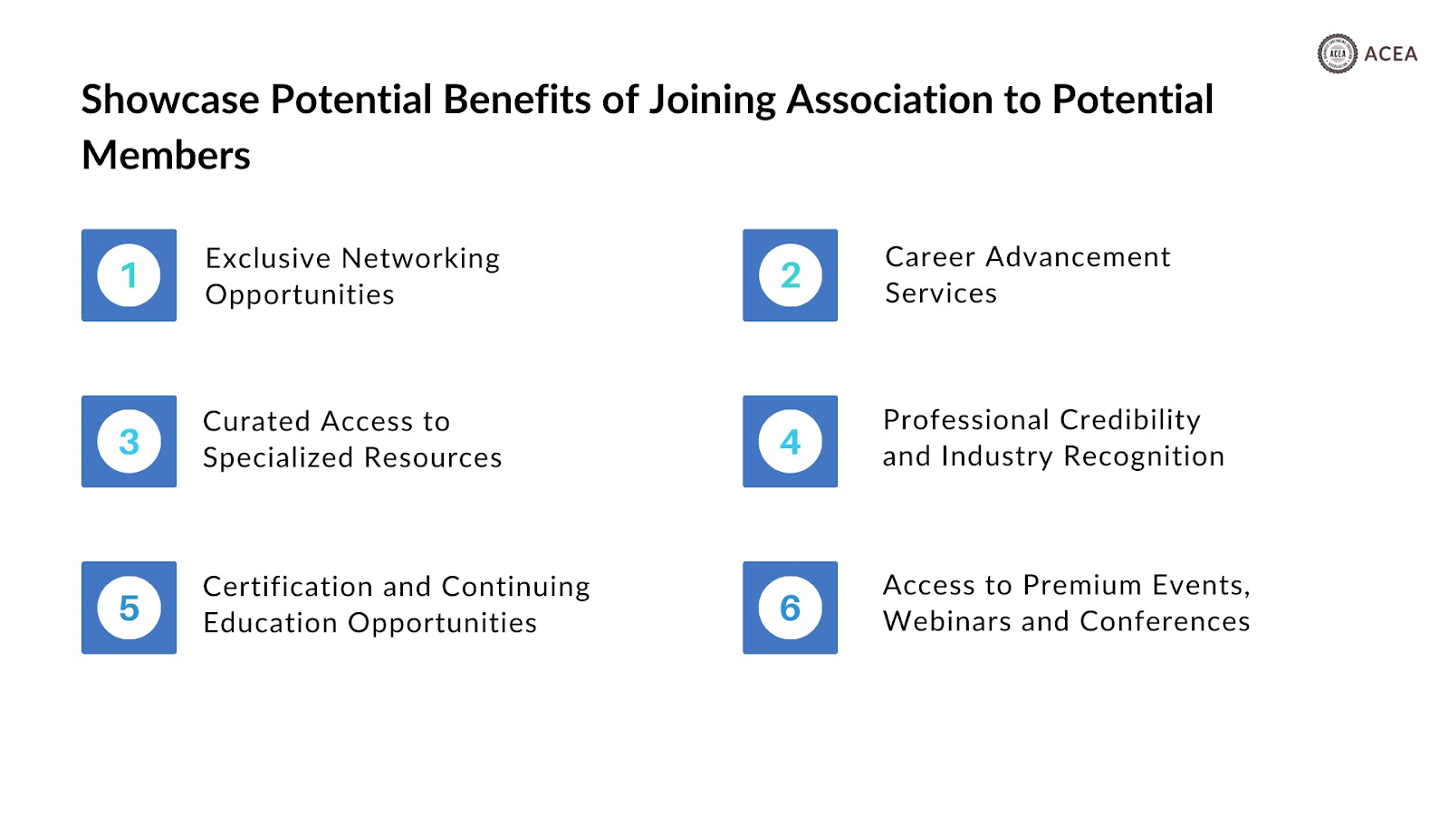 Benefits of joining associations to potential members