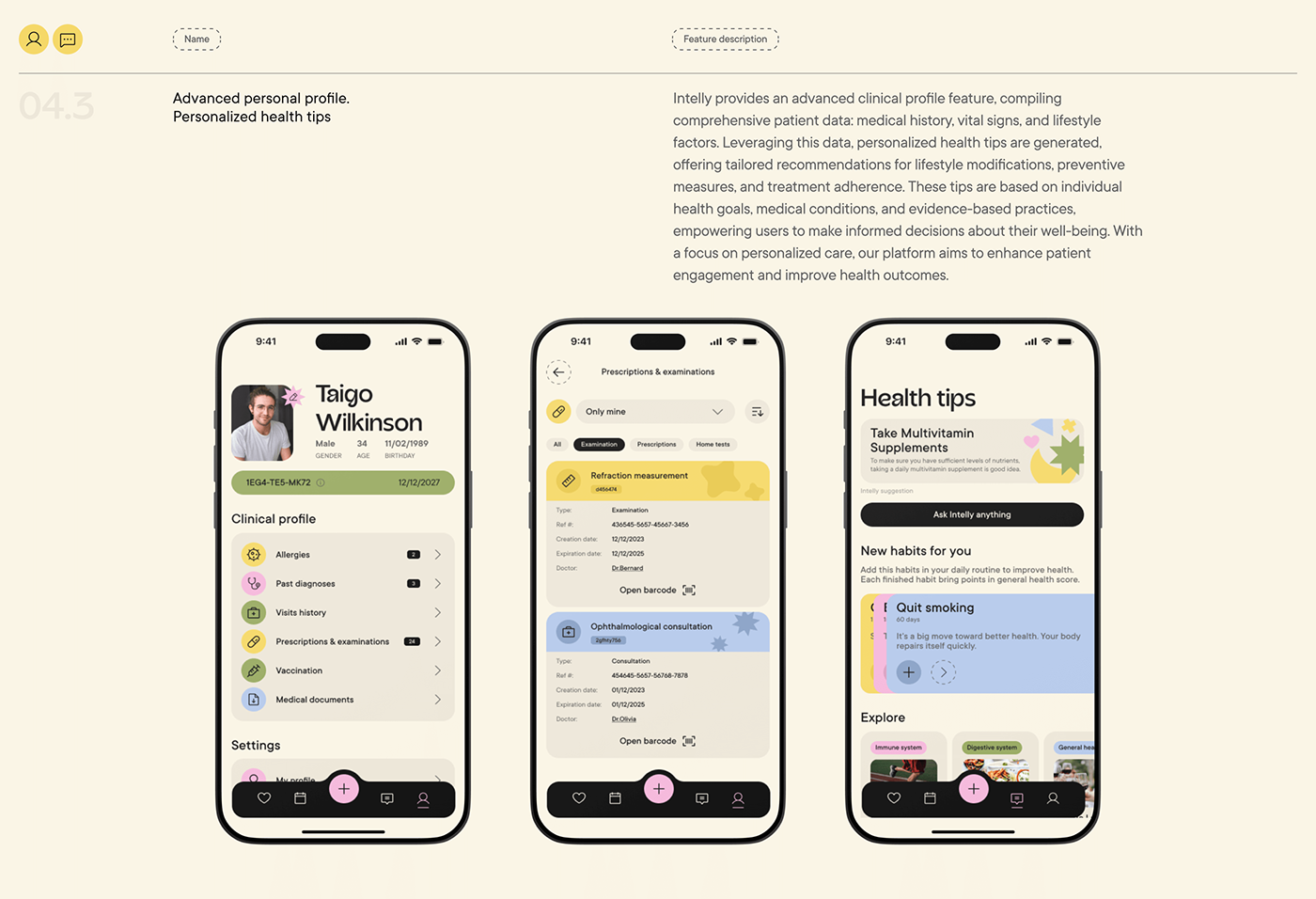 UI ux Health app design Mobile app Web Design  TELEMEDICINE healthcare Wellness medicine