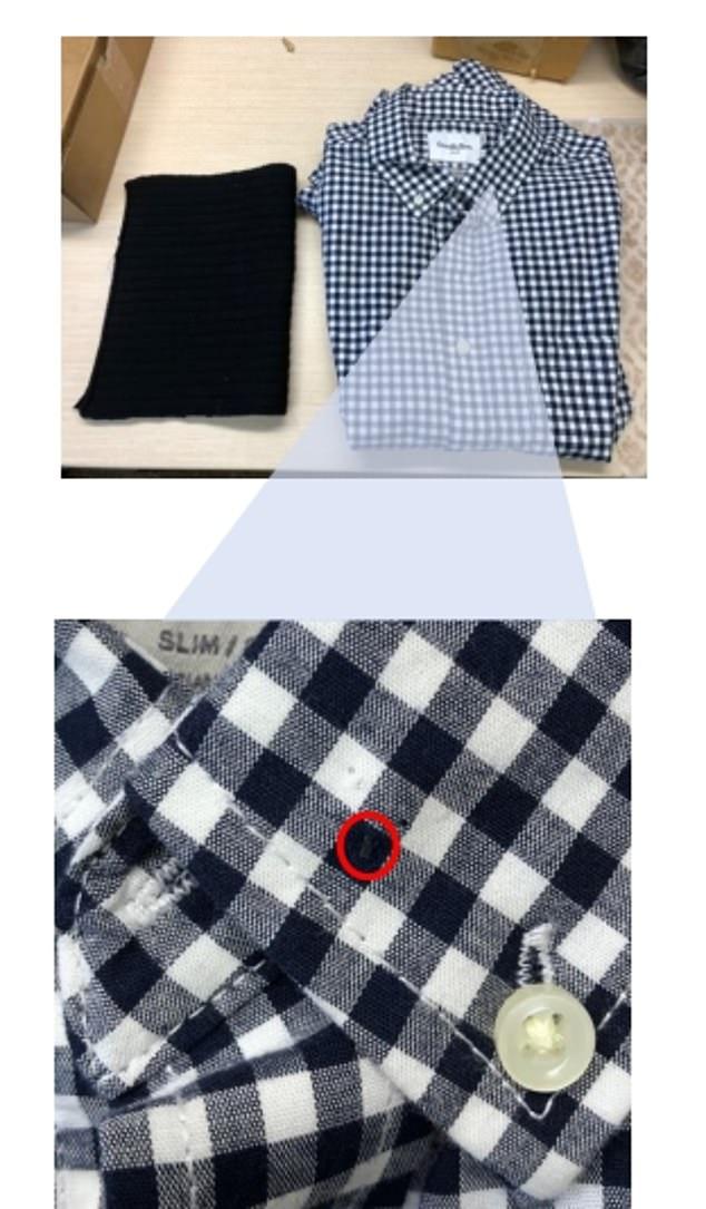 The program aims to provide surveillance clothing to government personnel and first responders. Cameras could be placed inside fabrics to go undetected (pictured)
