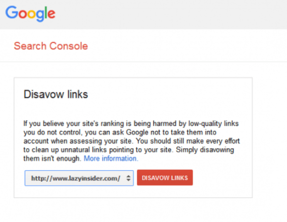 GSK how to disavow backlinks