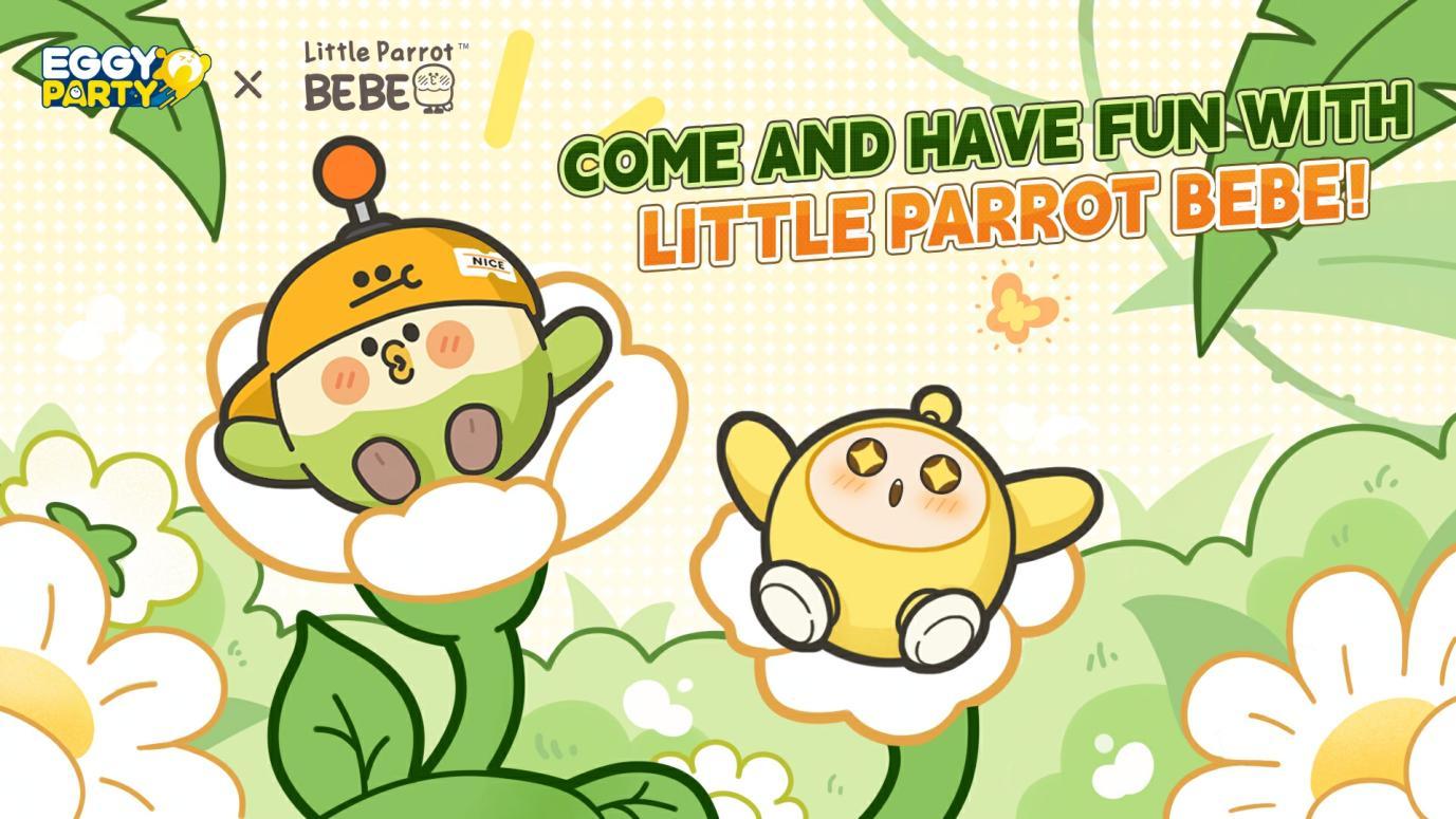 Eggy Party teams up with Little Parrot Bebe in a new crossover event