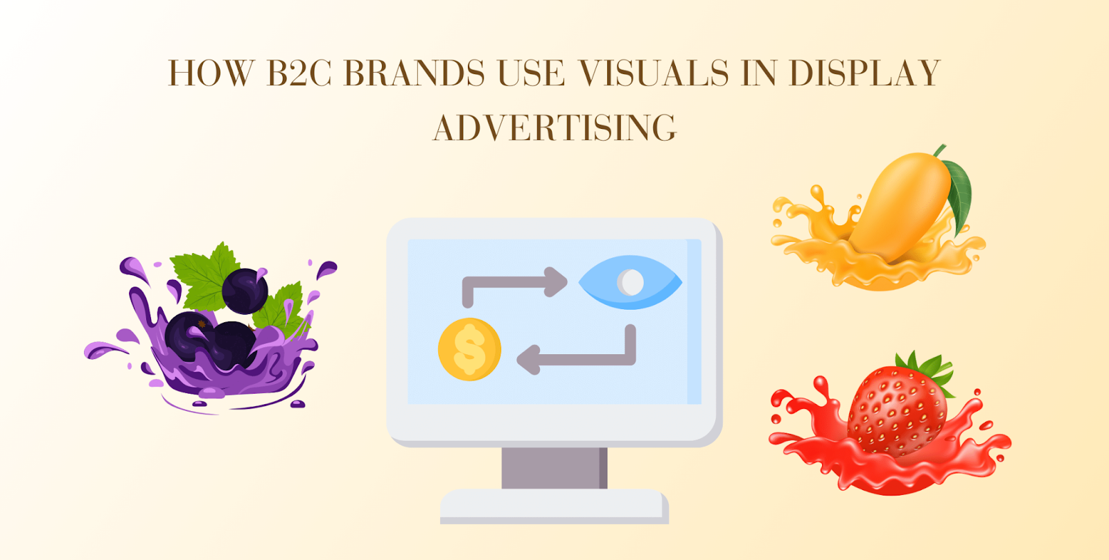 How B2C brands use visuals in Display Advertising: