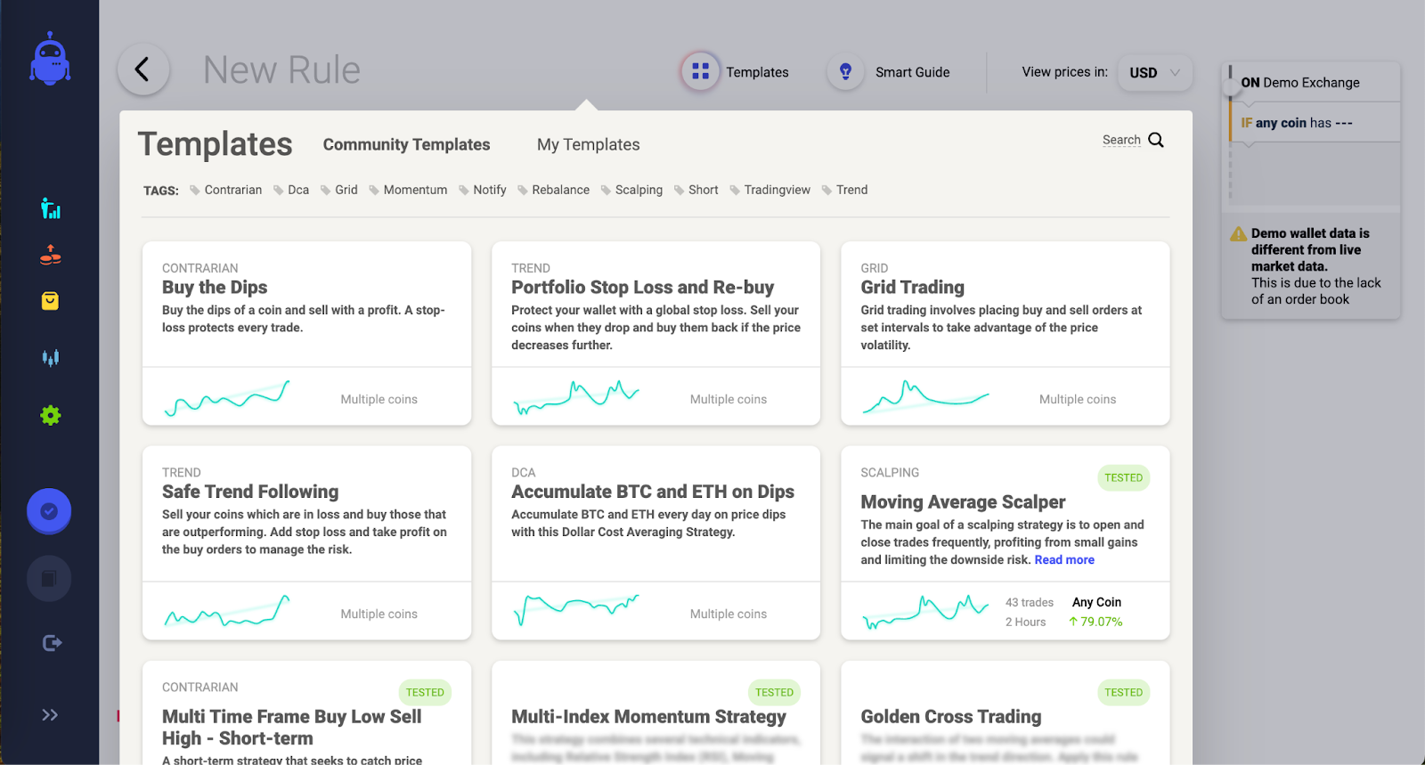 Templates Coinrule