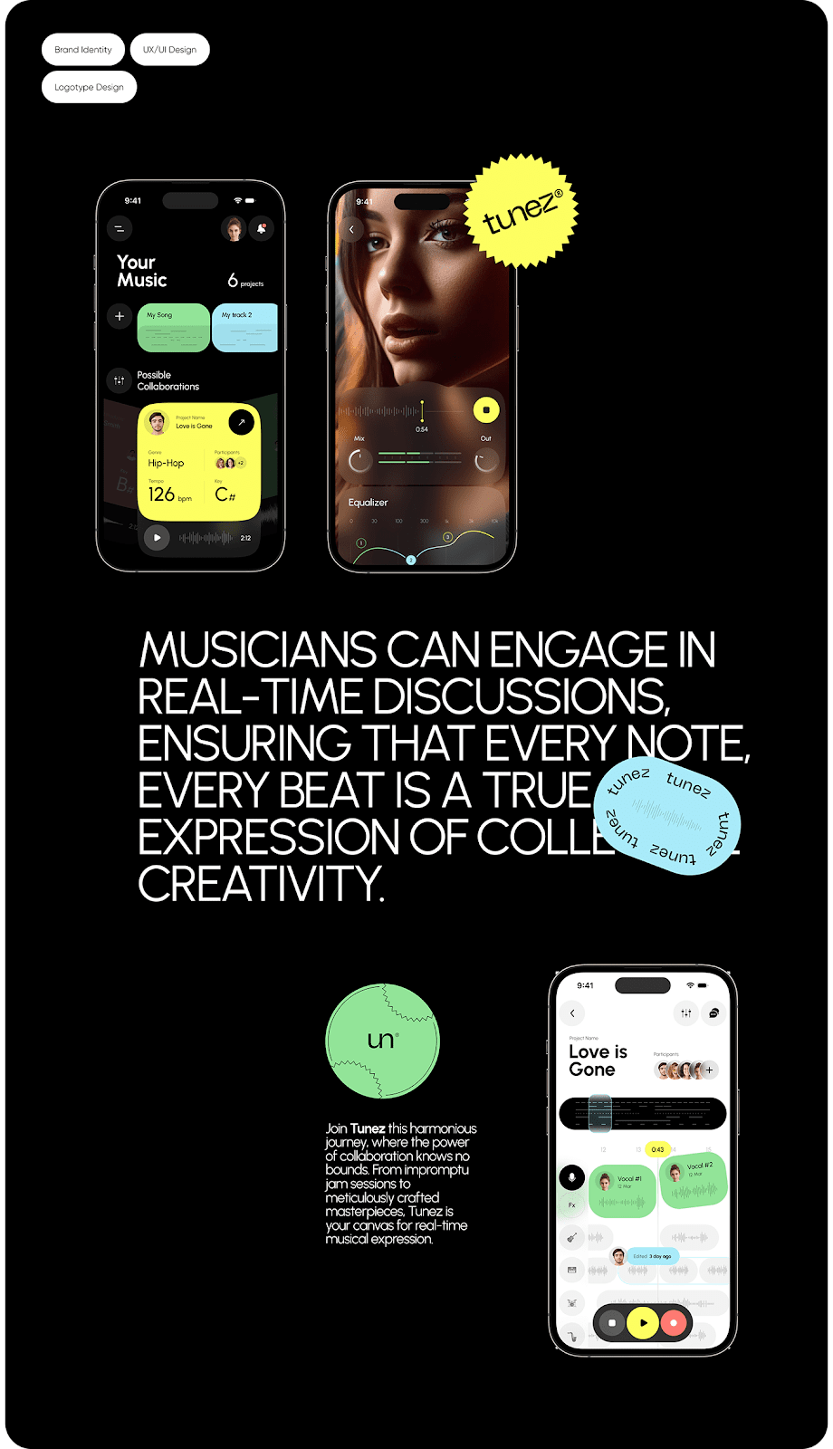 App design design ux UI branding  corporate development software SAAS music app app
