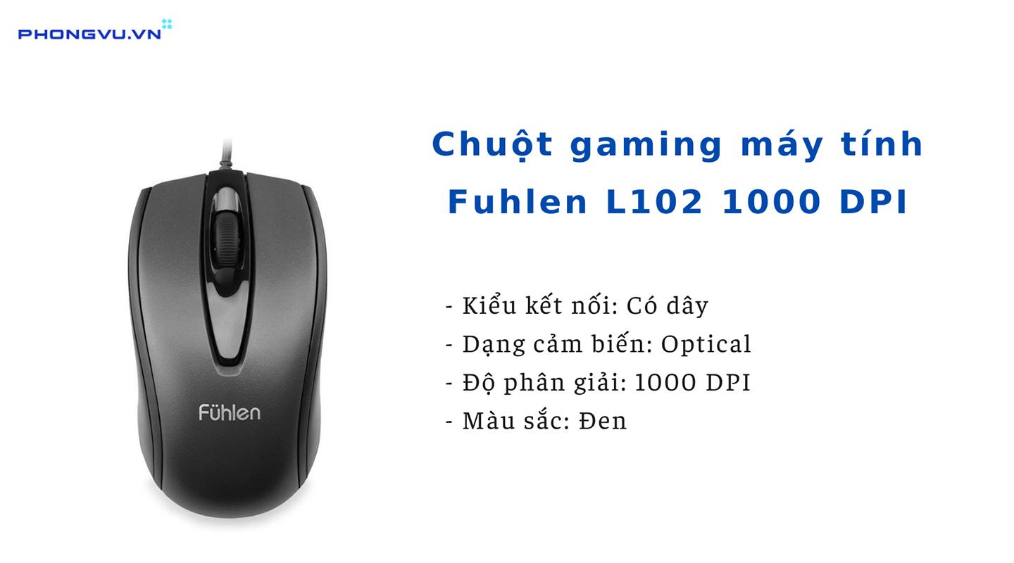 Chuột Fuhlen gaming L102 1000 DPI