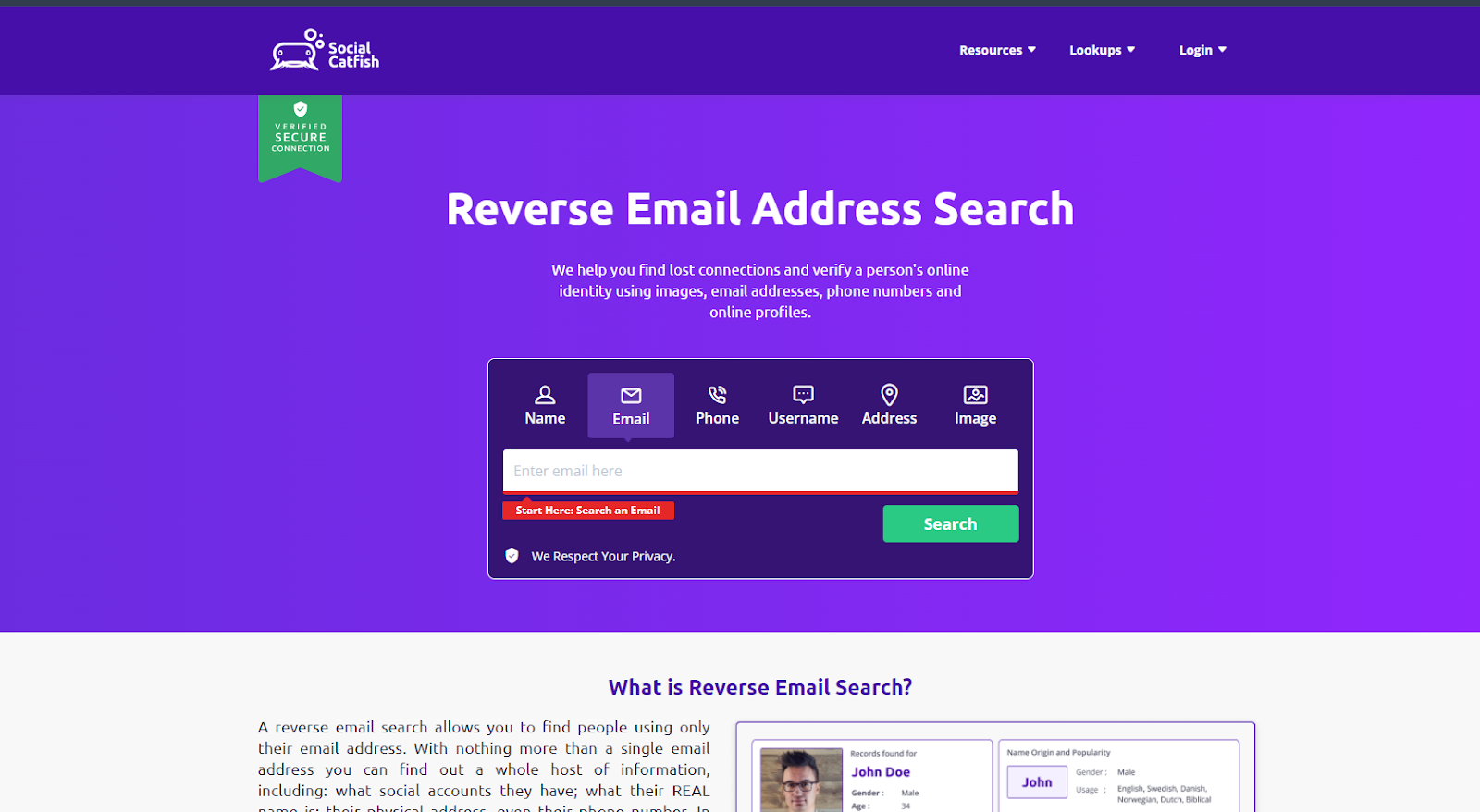 Best Reverse Email Lookup Tools: Social Catfish