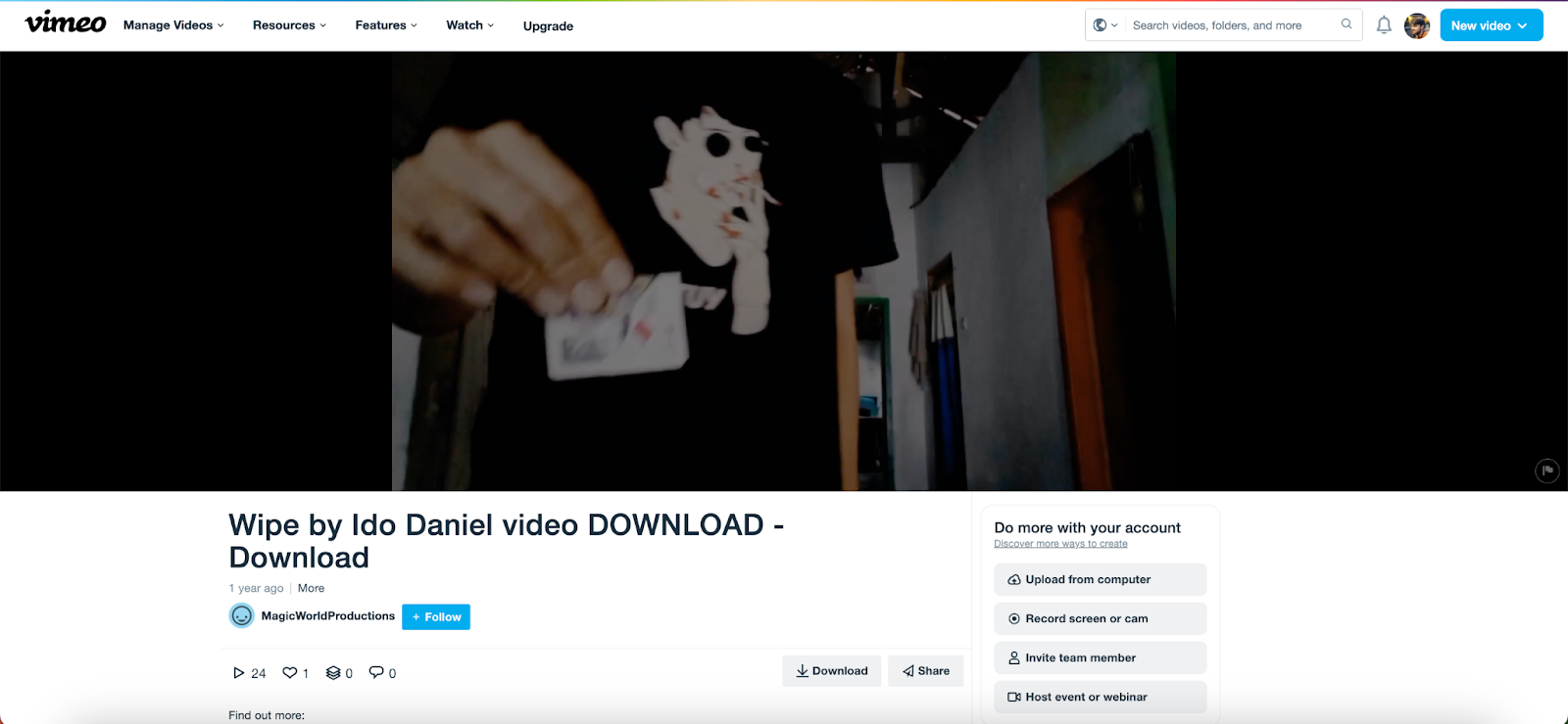 How to download Vimeo video