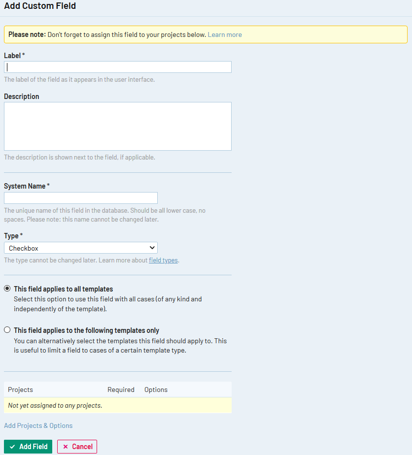 Customize behaviors and testing entities within TestRail—from test case and results fields to test case templates and test automation triggers