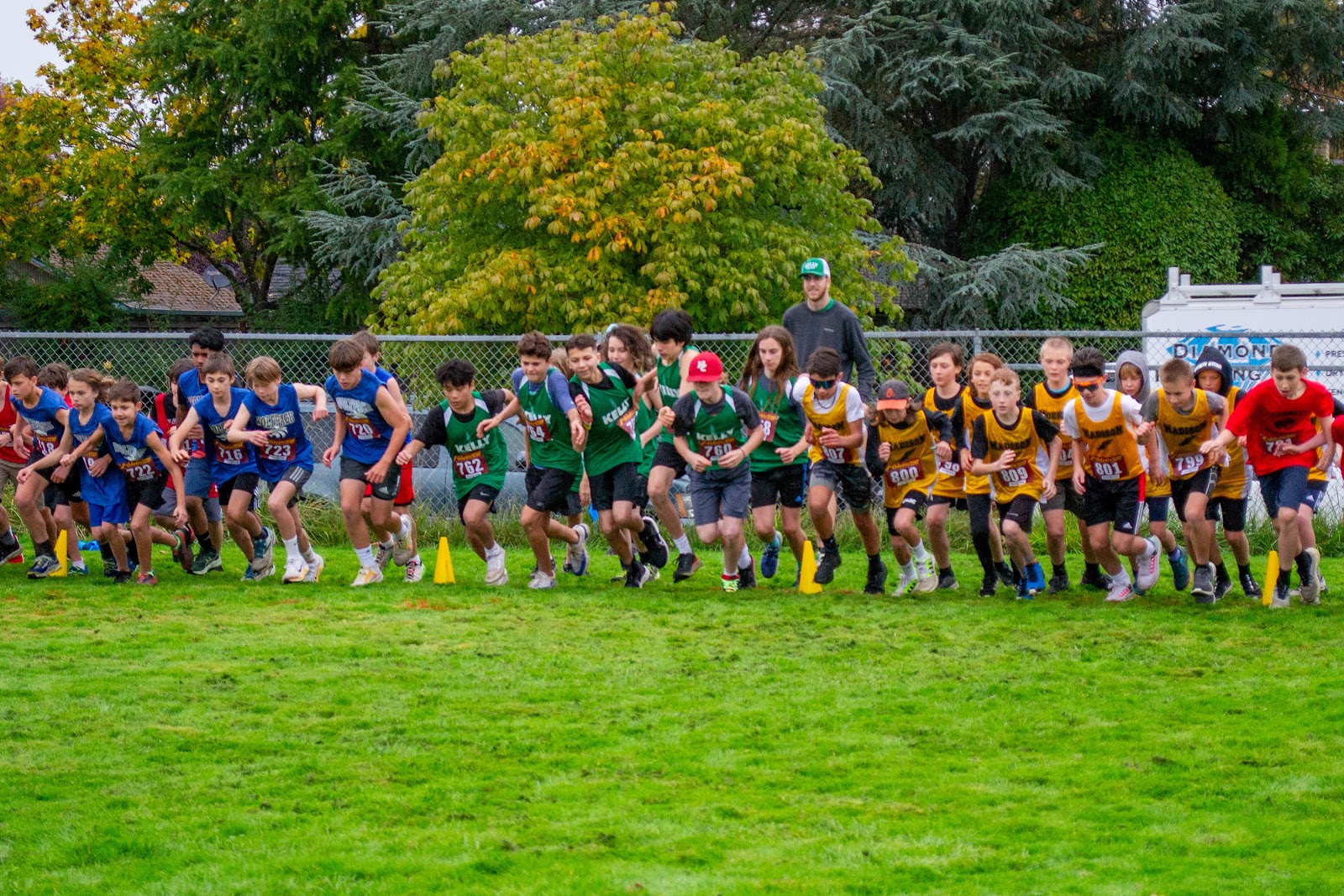 Boys Start Cross Country Race