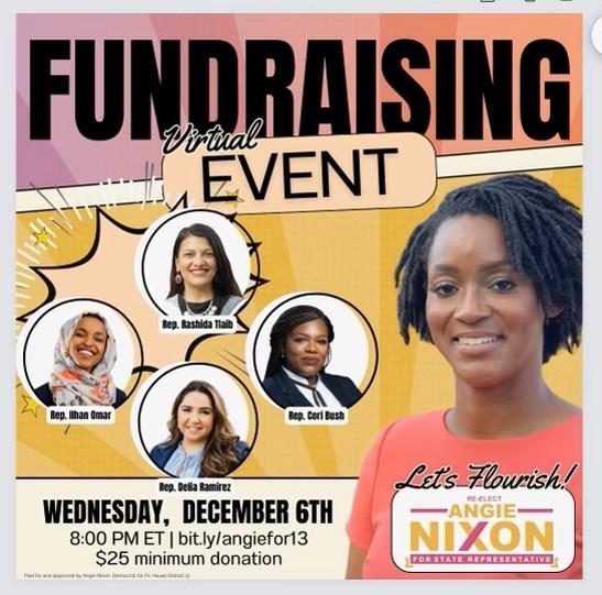 Virtual Fundraising Event, Wednesday, December 6th, 8:00 pm ET