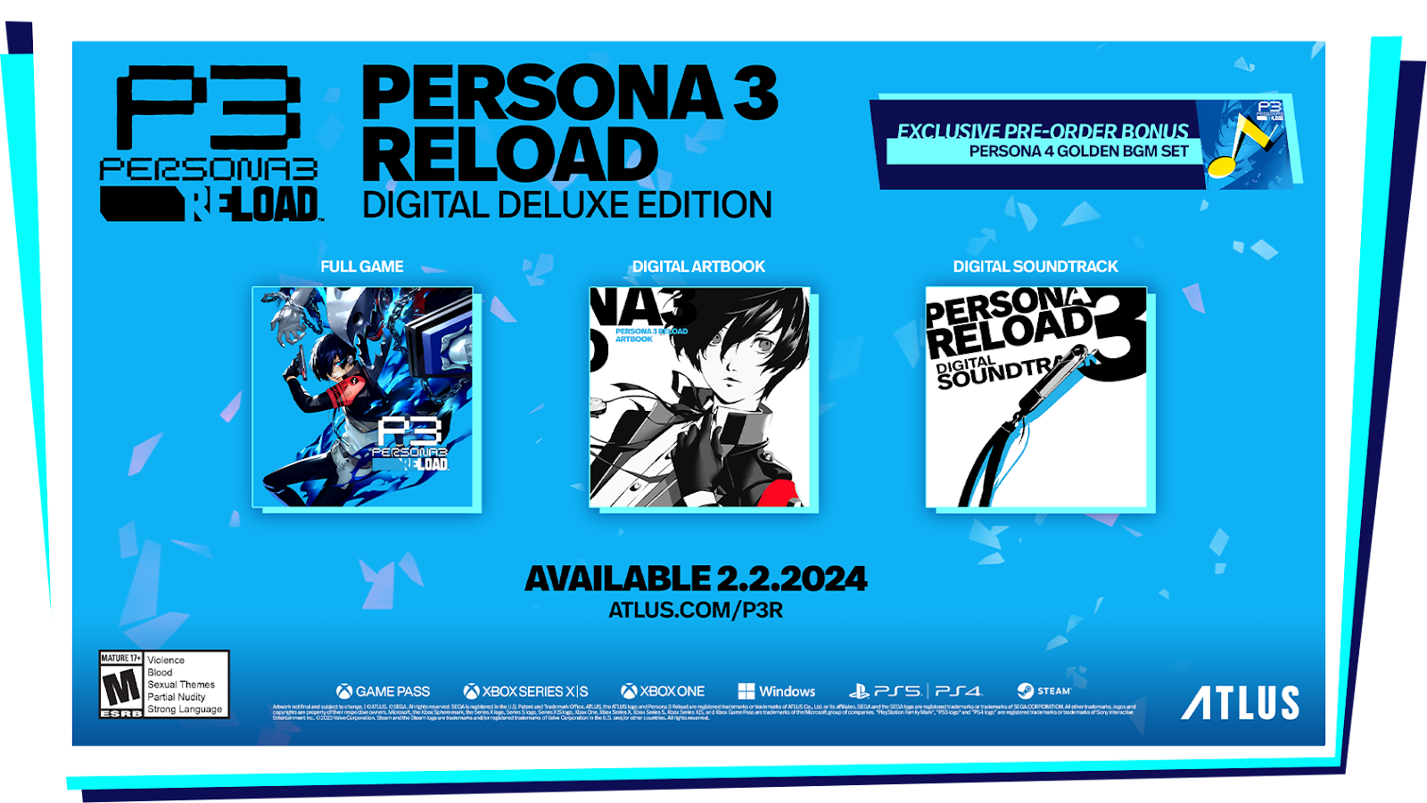 Is There A Persona 3 Reload Pre Order Bonus?