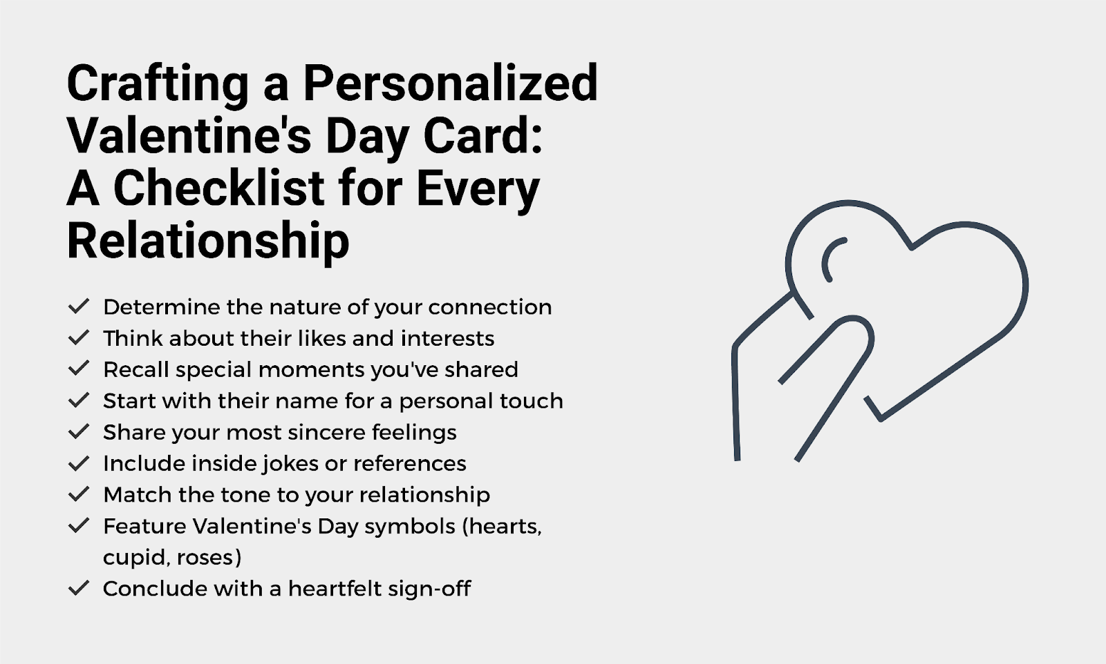 Valentine’s Day card checklist for every relationship