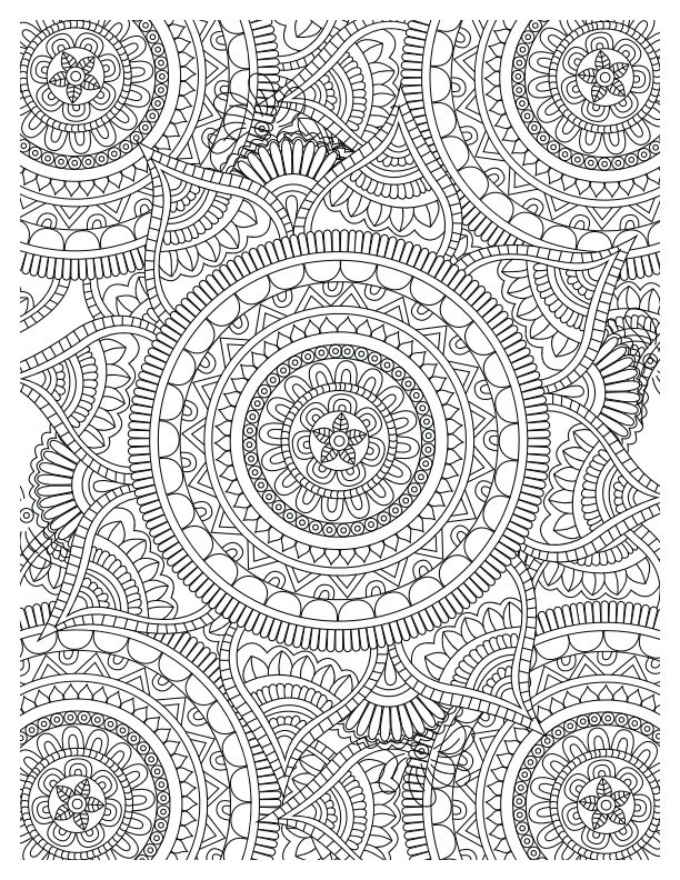  Mandala Floral Pattern Design Mandala Madness Coloring Pages