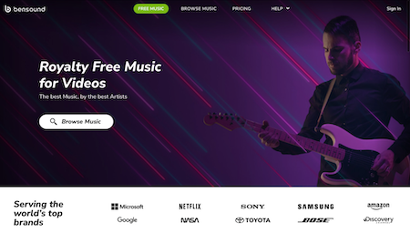 where to find royalty free music, Bensuond