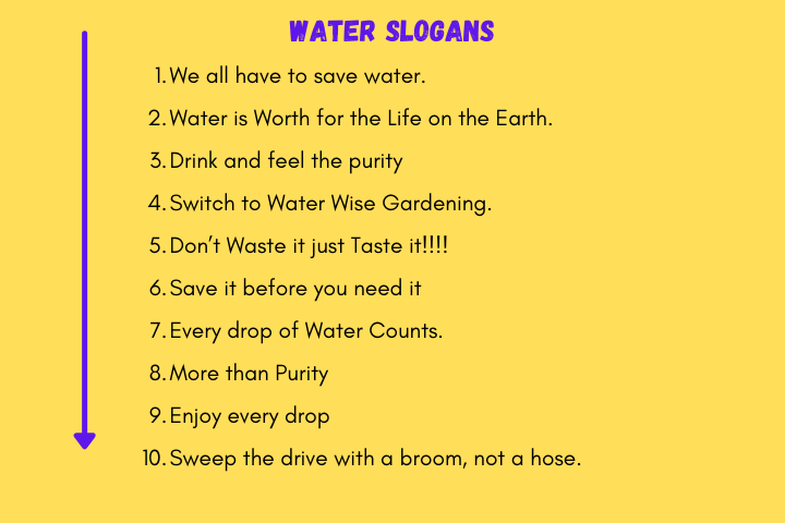 water Slogans