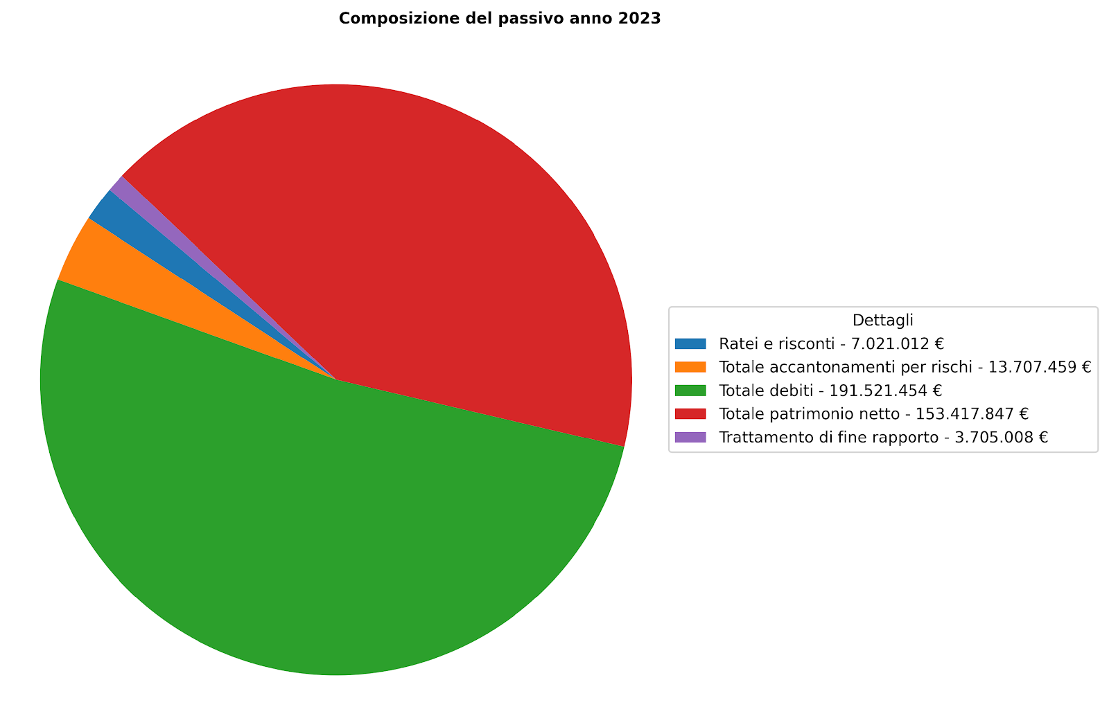 composizione passivo anno 2023