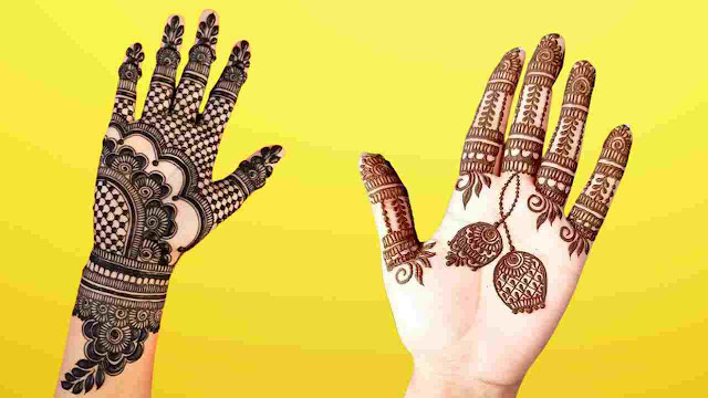 Front Side stylish mehndi design