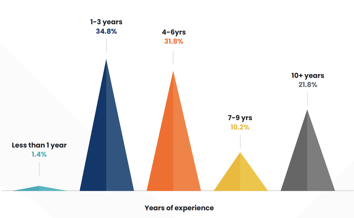 Years of experience common for customer marketers.