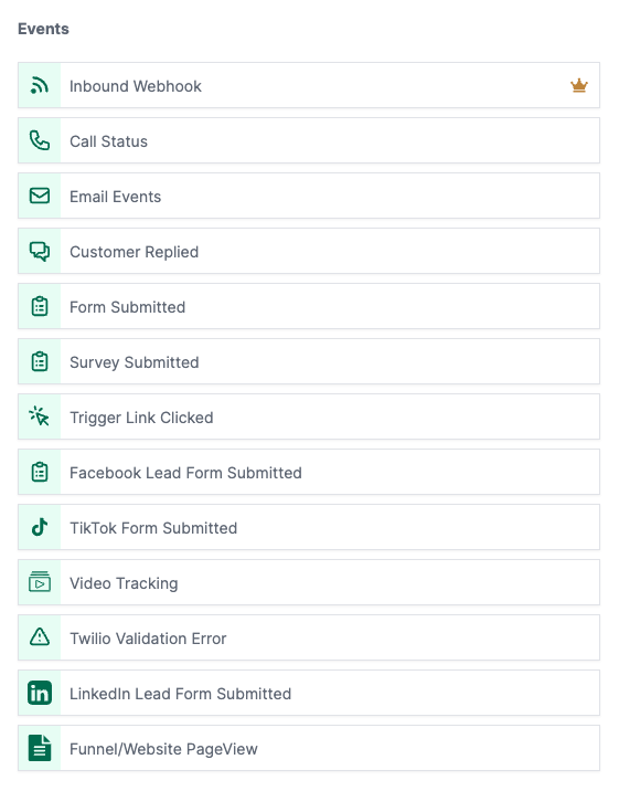 workflow triggers