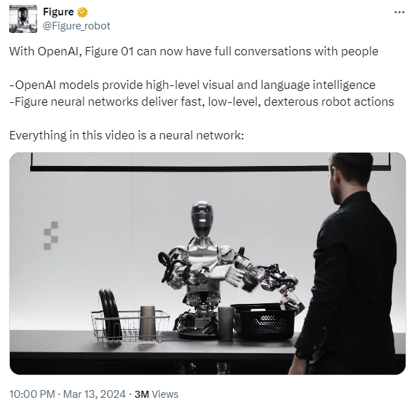 OpenAI與FigureAI強強聯手！OpenAI首個機器人問世，真正解放人類雙手？