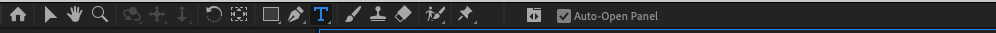 After Effects toolbar