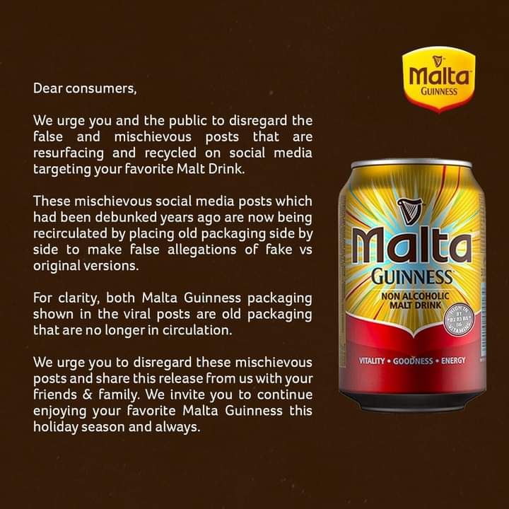 Fact-checking claims on ‘fake and genuine’ Malta Guinness cans ...