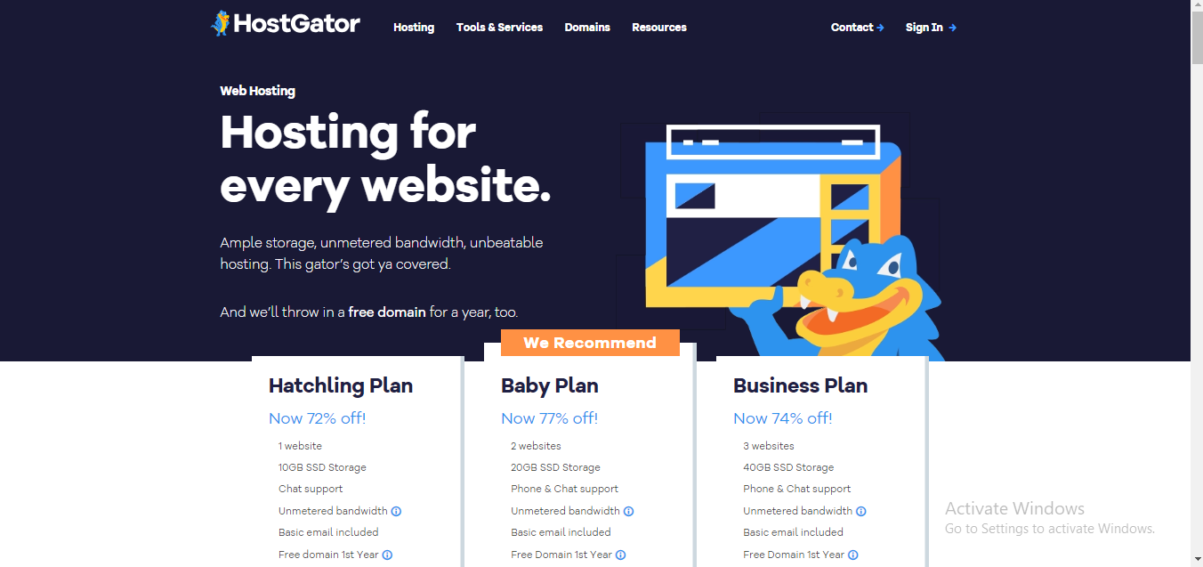 hostgator hosting